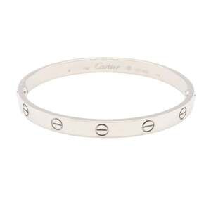 Cartier Love Bracelet, 18K White Gold, Silver, for Women